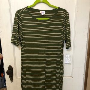 NWT Olive & Tan Julia dress by Lularoe. Sz L  $40